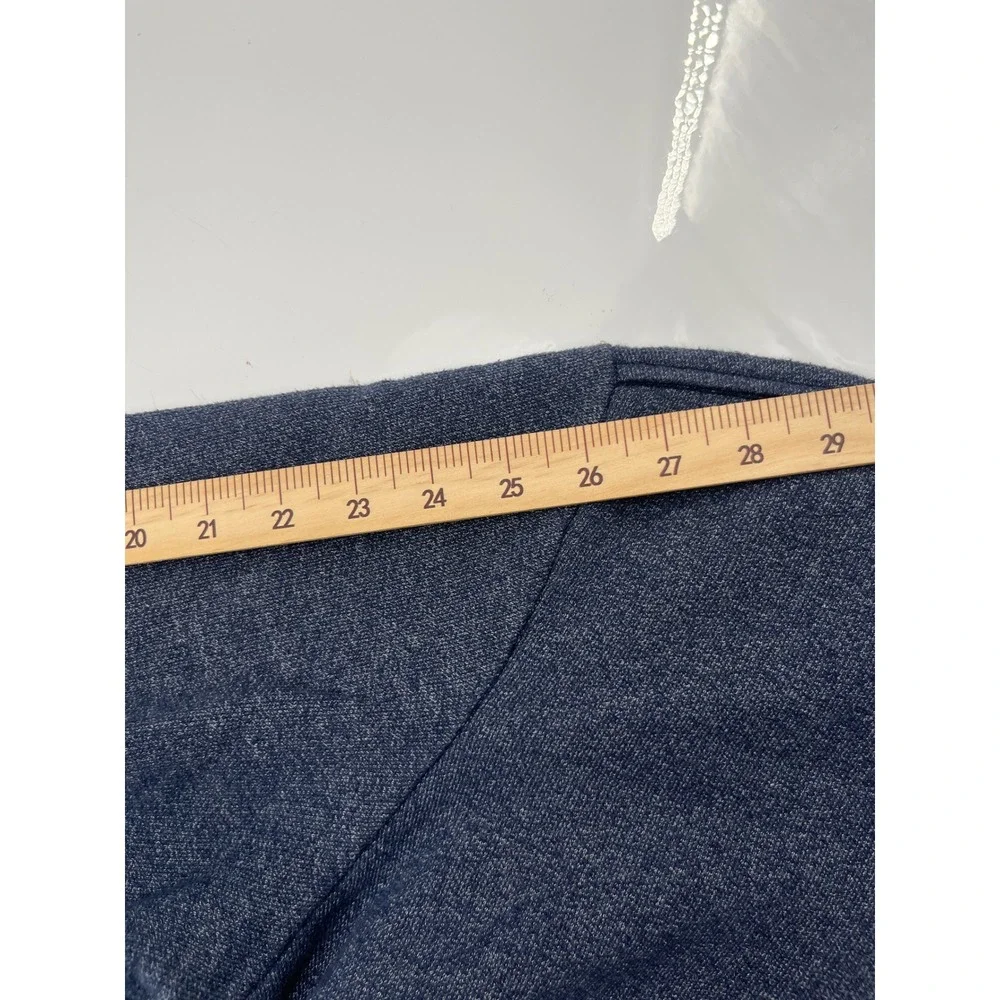 Columbia Mens Blue Heathered Quarter Zip Fleece Pullover Sweater Size M